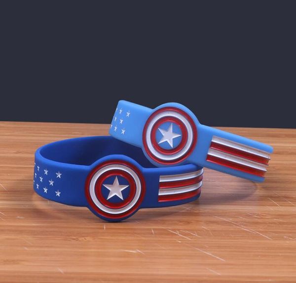 dhl captain america silicone bracelet blue and light blue cartoon marvel wristband comic superhero movie rubber band anime bangles, Golden;silver
dhl captain america silicone bracelet blue and light blue cartoon marvel wristband comic superhero movie rubber band anime bangles, Golden;silver