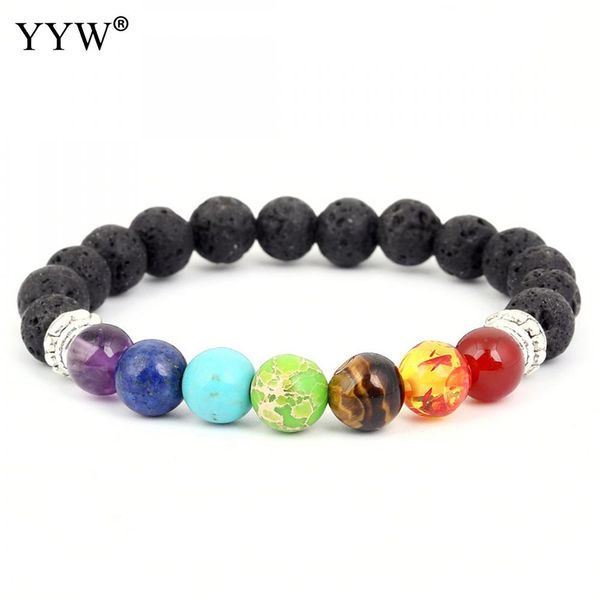 yyw 7 chakra healing beaded bracelet natural lava stone diffuser bracelet jewelry armbanden voor vrouwen for women men, Black
yyw 7 chakra healing beaded bracelet natural lava stone diffuser bracelet jewelry armbanden voor vrouwen for women men, Black