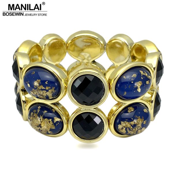 manilai fashion eye-catch resins elastic strand bracelets women charm jewelry gold color acrylic base cuff bracelets & bangles, Black
manilai fashion eye-catch resins elastic strand bracelets women charm jewelry gold color acrylic base cuff bracelets & bangles, Black