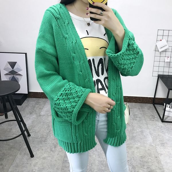 winter knitted sweater cardigan women flare sleeve loose female soft warm autumn casual jumper crochet sweaters women y104, White;black
winter knitted sweater cardigan women flare sleeve loose female soft warm autumn casual jumper crochet sweaters women y104, White;black