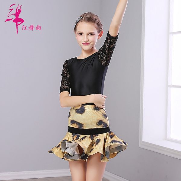 children's latin dance dress girls samba dancing wear kids rumba dance costumes 2pcs dancing wear skirt costume d-0698, Black;red
children's latin dance dress girls samba dancing wear kids rumba dance costumes 2pcs dancing wear skirt costume d-0698, Black;red