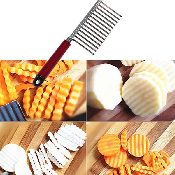 stainless steel potato dough waves crinkle cutter slicer home kitchen vegetable chop blade knife cooking tools
stainless steel potato dough waves crinkle cutter slicer home kitchen vegetable chop blade knife cooking tools