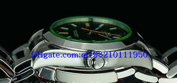 christmas gift men's watches 116400gv stainless steel 40mm green crystal black dial, Slivery;brown
christmas gift men's watches 116400gv stainless steel 40mm green crystal black dial, Slivery;brown