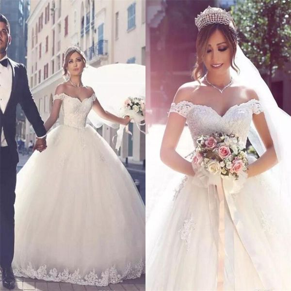 said mhamad wedding dresses off-the-shoulder lace appliques tulle bridal gowns back zipper floor length wedding dress country wear, White
said mhamad wedding dresses off-the-shoulder lace appliques tulle bridal gowns back zipper floor length wedding dress country wear, White