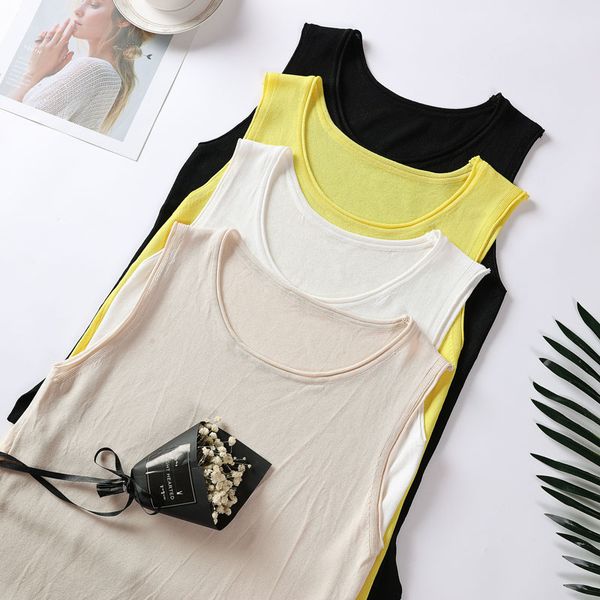 tank women sleeveless casual solid knit loose camisole tank 2018 camiseta blusa summer autumn vest, White
tank women sleeveless casual solid knit loose camisole tank 2018 camiseta blusa summer autumn vest, White