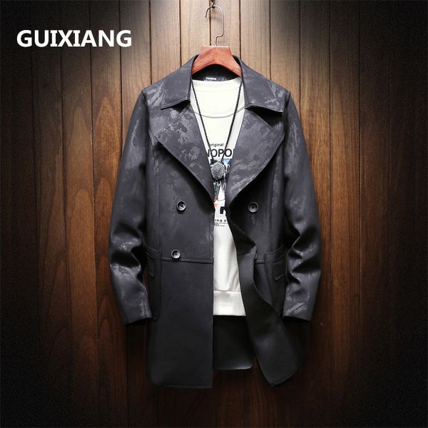 2018 autumn outwear men's double-breasted jacket fashion classic jackets men business trench coat size -5xl, Tan;black
2018 autumn outwear men's double-breasted jacket fashion classic jackets men business trench coat size -5xl, Tan;black