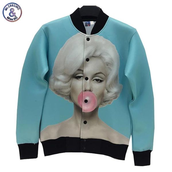 2017 mr.1991inc marilyn monroe print jacket men/women windbreak coat classic marylin pattern autumn outwear, Black;brown
2017 mr.1991inc marilyn monroe print jacket men/women windbreak coat classic marylin pattern autumn outwear, Black;brown