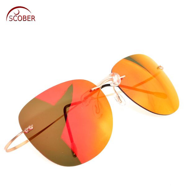 scober = new designer rimless polarized sunglasses ultra light bombs radiation protection anti-uv mirror lenses, White;black
scober = new designer rimless polarized sunglasses ultra light bombs radiation protection anti-uv mirror lenses, White;black