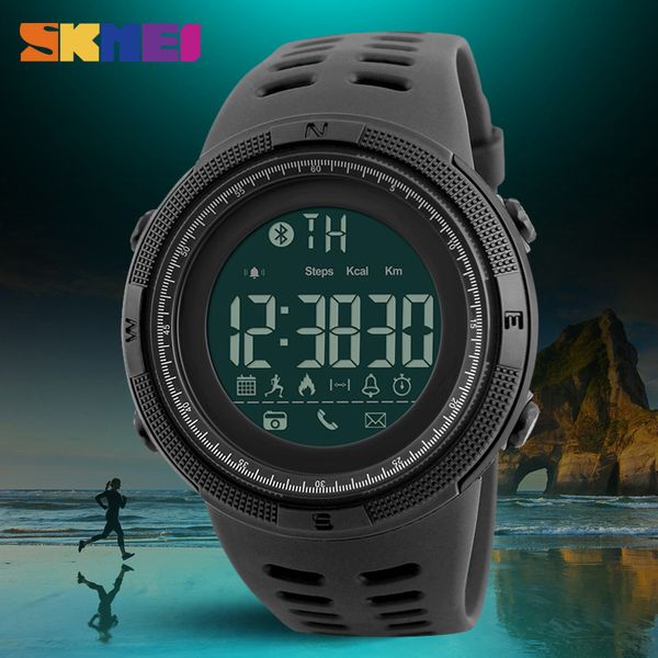 skmei bluetooth smart watch men sports pedometer calories watches call reminded fashion 50m waterproof digital wristwatches 1250, Slivery;brown
skmei bluetooth smart watch men sports pedometer calories watches call reminded fashion 50m waterproof digital wristwatches 1250, Slivery;brown