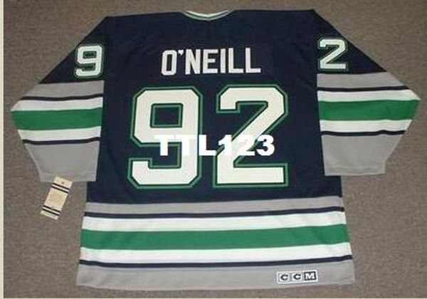 men #92 jeff o'neill hartford whalers 1995 ccm vintage hockey jersey or custom any name or number retro jersey, Black;red
men #92 jeff o'neill hartford whalers 1995 ccm vintage hockey jersey or custom any name or number retro jersey, Black;red