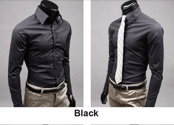 office men solid black color long-sleeved shirt wild evening dress shirt cotton high-quality long-sleeved shirt 17 color -xxxl, White;black
office men solid black color long-sleeved shirt wild evening dress shirt cotton high-quality long-sleeved shirt 17 color -xxxl, White;black