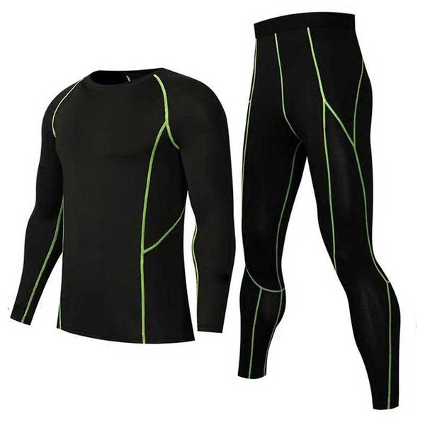men quick dry long johns winter fitness gymming sporting suit clothing runs shirts + tight leggings thermal underwear sets, Black;brown
men quick dry long johns winter fitness gymming sporting suit clothing runs shirts + tight leggings thermal underwear sets, Black;brown
