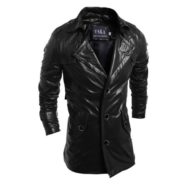 men's european american and korean style boutique thermal personality self-dressing lapel single-breasted leather jacket / m-2xl, Black
men's european american and korean style boutique thermal personality self-dressing lapel single-breasted leather jacket / m-2xl, Black