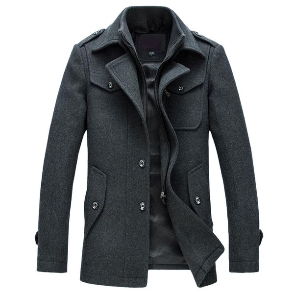mens overcoat winter wool coat slim fit jackets fashion outerwear warm man casual jacket overcoat pea coat plus size m-4xl, Black
mens overcoat winter wool coat slim fit jackets fashion outerwear warm man casual jacket overcoat pea coat plus size m-4xl, Black