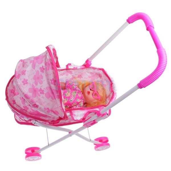 plastic doll stroller w/ baby doll children play pram toy kid pretend play set christmas gift
plastic doll stroller w/ baby doll children play pram toy kid pretend play set christmas gift