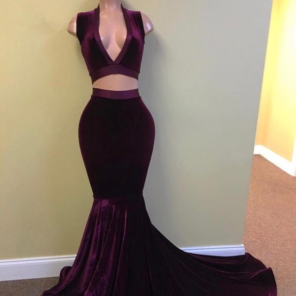 deep v-neck muslim prom dresses 2018 two pieces mermaid velvet long prom dress islamic dubai saudi arabic evening gown custom made, Black
deep v-neck muslim prom dresses 2018 two pieces mermaid velvet long prom dress islamic dubai saudi arabic evening gown custom made, Black