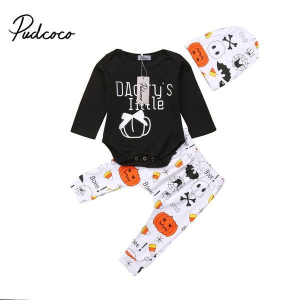 pudcoco infant baby girl 3pcs clothes set daddy's letter bodysuit jumpsuit +pumpkin pants girls cotton casual clothing sets, White
pudcoco infant baby girl 3pcs clothes set daddy's letter bodysuit jumpsuit +pumpkin pants girls cotton casual clothing sets, White
