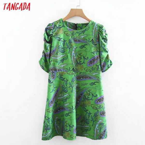 tangada fashion summer women vintage green paisley print dresses puff sleeve o-neck casual vestidos feminina xz71, White;black
tangada fashion summer women vintage green paisley print dresses puff sleeve o-neck casual vestidos feminina xz71, White;black
