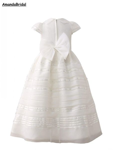amandabridal long organza first communion pageant gown a line white lace flower girl' dress for weddings 2020, White;blue
amandabridal long organza first communion pageant gown a line white lace flower girl' dress for weddings 2020, White;blue