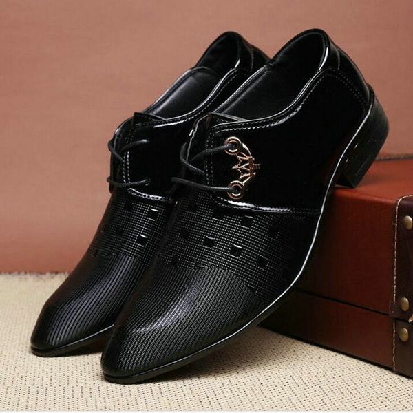 leather oxford shoes for men dress shoes men formal pointed toe business wedding plus size formal wedding luxury, Black
leather oxford shoes for men dress shoes men formal pointed toe business wedding plus size formal wedding luxury, Black