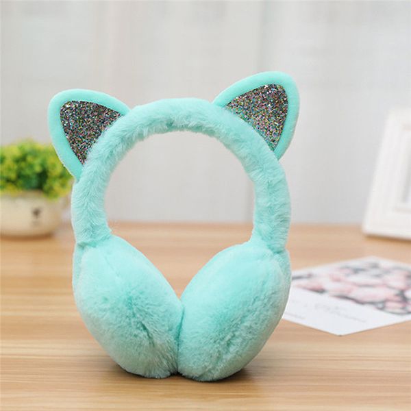 fashion women fur winter ear casual solid cute warmer earmuffs cat ear muffs earlap glitter sequin for adults, Blue;gray
fashion women fur winter ear casual solid cute warmer earmuffs cat ear muffs earlap glitter sequin for adults, Blue;gray