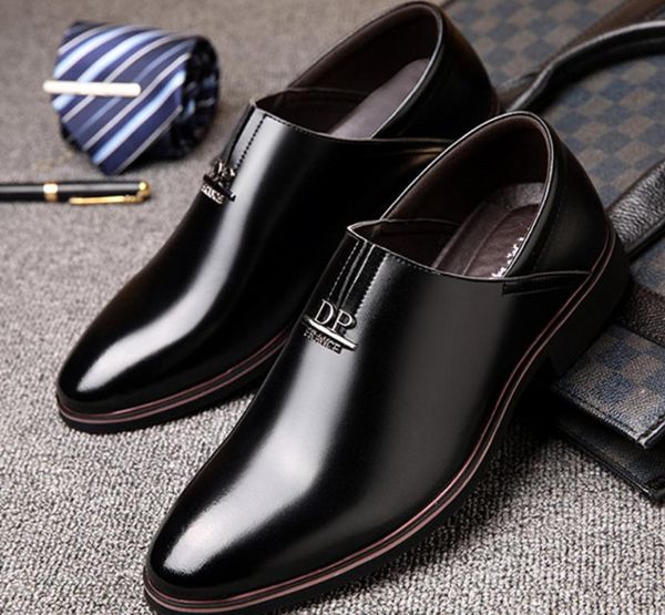 send 2018 spring and autumn new style men's pointed end formal wear leather shoes, Black
send 2018 spring and autumn new style men's pointed end formal wear leather shoes, Black