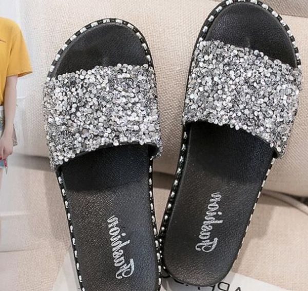2018 the latest fashion bottom slippers female students in summer new fashions wear thick bottom anti slip beach towed women's shoes, Black
2018 the latest fashion bottom slippers female students in summer new fashions wear thick bottom anti slip beach towed women's shoes, Black