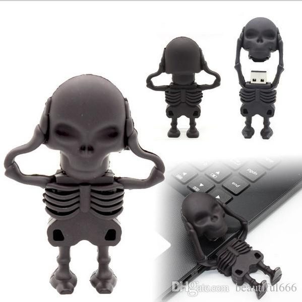 100% real capacity usb flash drive humen skeleton pen drive cartoon sticks 64-128gb pendriv
100% real capacity usb flash drive humen skeleton pen drive cartoon sticks 64-128gb pendriv