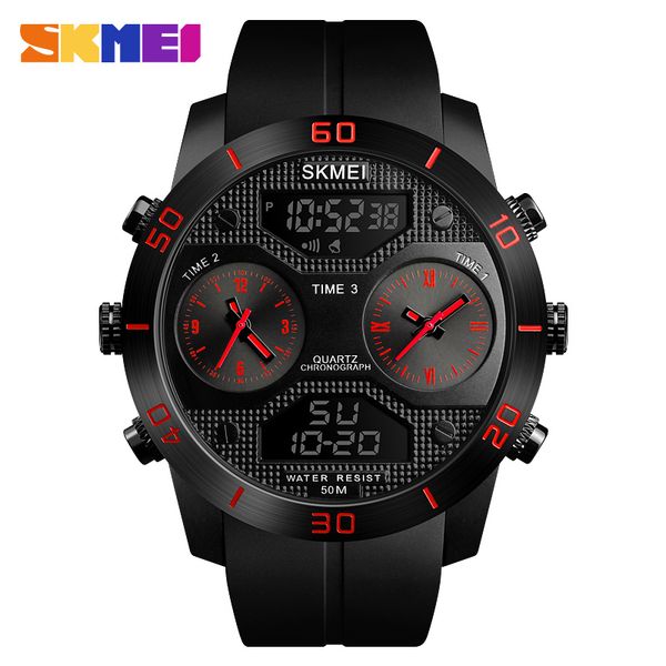 skmei 3 time display men digital quartz outdoor watch male clock wristwatches relogio masculino waterproof swimming watches 1355, Slivery;brown
skmei 3 time display men digital quartz outdoor watch male clock wristwatches relogio masculino waterproof swimming watches 1355, Slivery;brown