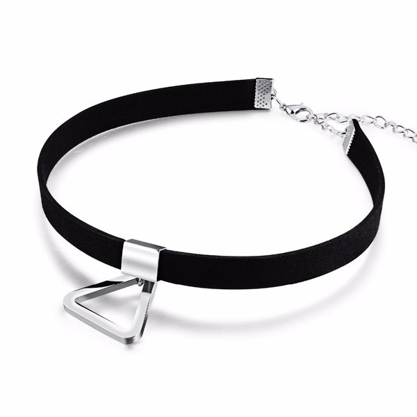 female charm triangle short clavicle necklace jewelry punk fine temperament short paragraph clavicle chain female necklace, Silver
female charm triangle short clavicle necklace jewelry punk fine temperament short paragraph clavicle chain female necklace, Silver