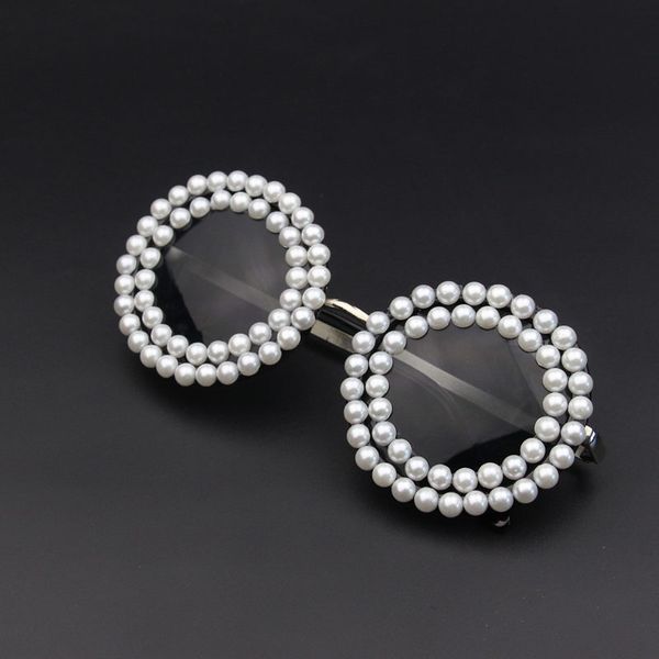 classic brand fashion baroque pearl sunglasses women's personalized beach rhinestone vintage circle sun glasses female uv400, White;black
classic brand fashion baroque pearl sunglasses women's personalized beach rhinestone vintage circle sun glasses female uv400, White;black