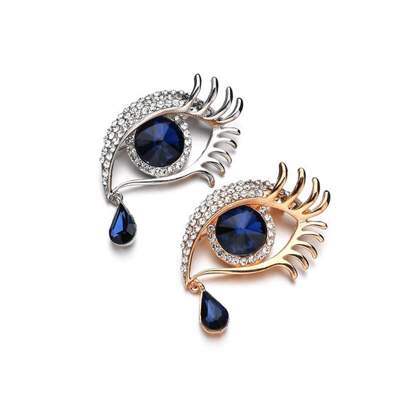 2018 new fashion blue crystal eyes brooches for women elegant rhinestone brooch wedding jewelry accessories, Gray
2018 new fashion blue crystal eyes brooches for women elegant rhinestone brooch wedding jewelry accessories, Gray