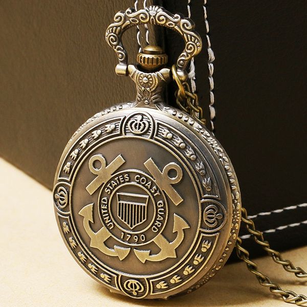 2018 bronze united states coast guard 1790 theme pocket watch men navy creative gift for women fob watches p954, Slivery;golden
2018 bronze united states coast guard 1790 theme pocket watch men navy creative gift for women fob watches p954, Slivery;golden