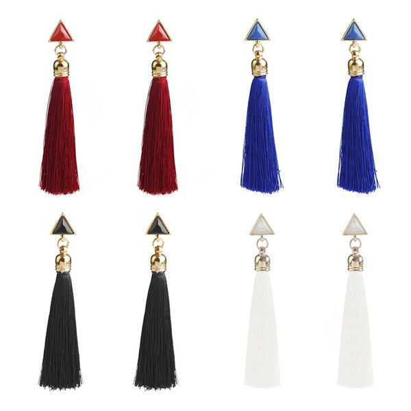 thread long tassel earrings dangle drop statement fringe earrings for women luxury triangle earrings jewelry support fba drop shipping h721f, Golden;silver
thread long tassel earrings dangle drop statement fringe earrings for women luxury triangle earrings jewelry support fba drop shipping h721f, Golden;silver