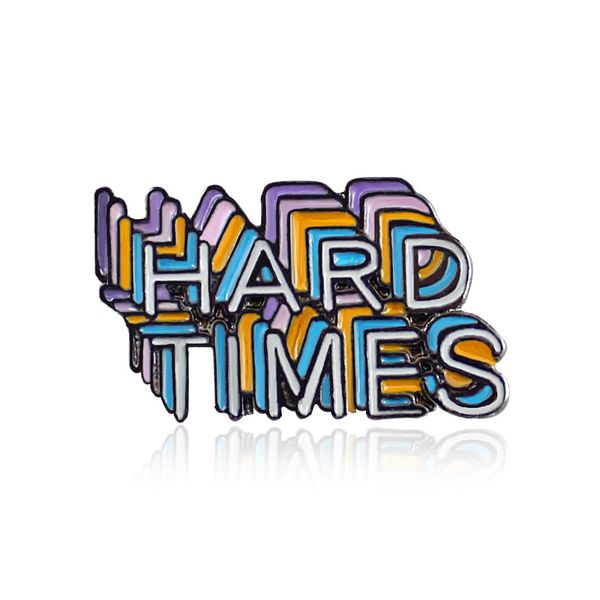hard times colorful inspirational letters brooches pins for women men students backpack badge decor fashion jewelry broches wholesale, Gray
hard times colorful inspirational letters brooches pins for women men students backpack badge decor fashion jewelry broches wholesale, Gray