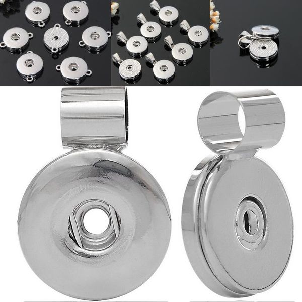 single hole pendent diy chunk necklace charms snap penndet necklace can be interchangeable snap jewelry fit 18mm snap buttons, Silver
single hole pendent diy chunk necklace charms snap penndet necklace can be interchangeable snap jewelry fit 18mm snap buttons, Silver