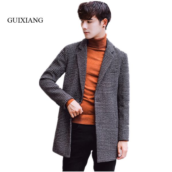 2017 new arrival style men woolen overcoat fashion casual silm houndstooth pattern men's woolen trench coat m-3xl, Black
2017 new arrival style men woolen overcoat fashion casual silm houndstooth pattern men's woolen trench coat m-3xl, Black