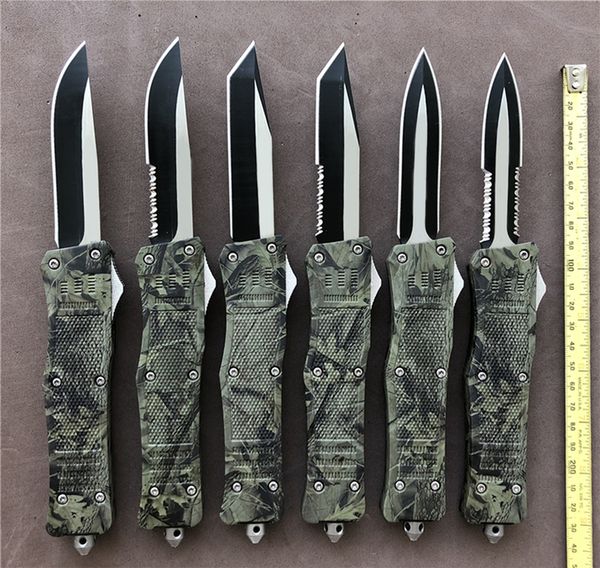Woodland camo A161 D/A Auto knife 440C steel 7 styles Large 616 Zinc aluminum handle knifes hunting tactical survival knives
Woodland camo A161 D/A Auto knife 440C steel 7 styles Large 616 Zinc aluminum handle knifes hunting tactical survival knives