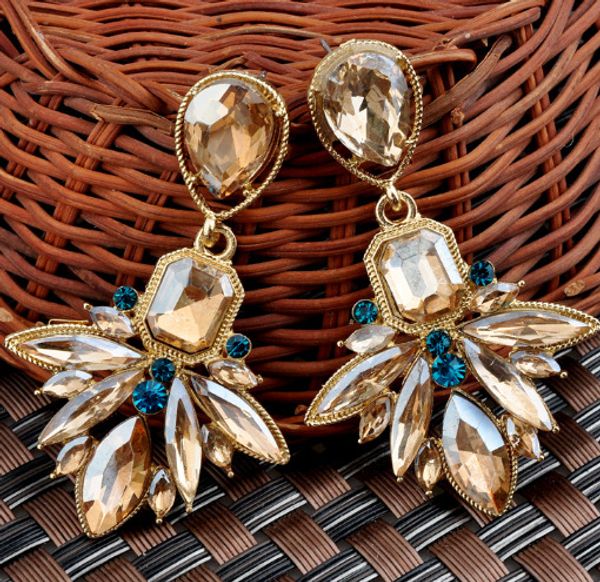 2 Styles Fashion Crystal Earrings Full Of Drilling Small Incense Breeze Costume Jewelery Earrings For Women Accessorices Free DHL D868Q