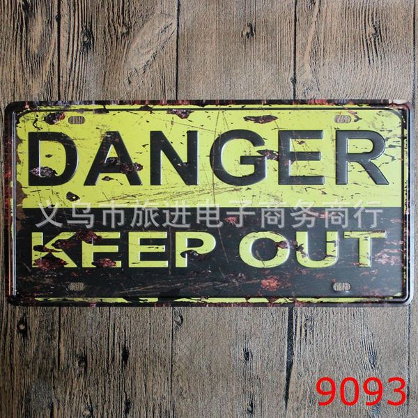 losicoe vintage license plate "danger keep out" metal signs home decor office restaurant bar metal painting art 15x30 cm
losicoe vintage license plate "danger keep out" metal signs home decor office restaurant bar metal painting art 15x30 cm