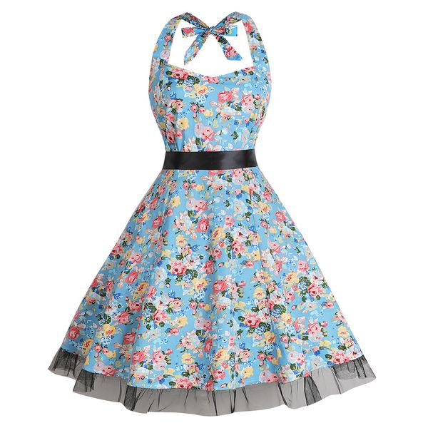 pleated retro dress vintage 50s 60s summer women hepburn dress plus size a-line floral 28 colors choices f2964 halter casual dress, Black;pink
pleated retro dress vintage 50s 60s summer women hepburn dress plus size a-line floral 28 colors choices f2964 halter casual dress, Black;pink