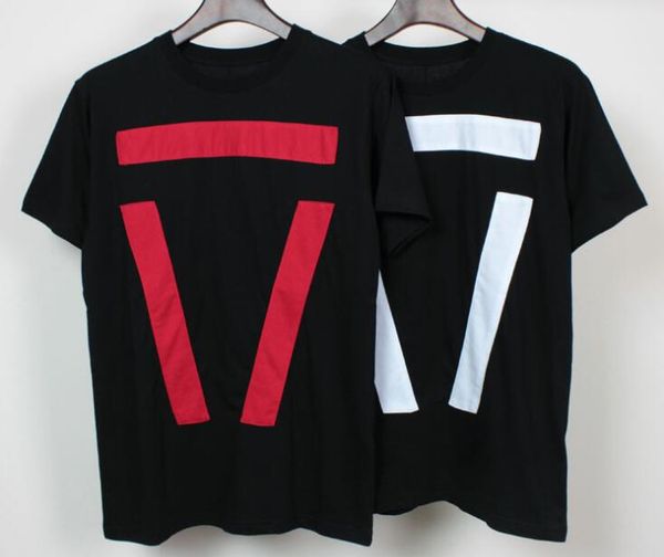 2018 summer europe and the united states the trend of personality the inverted triangle stickers t - shirt, White;black
2018 summer europe and the united states the trend of personality the inverted triangle stickers t - shirt, White;black