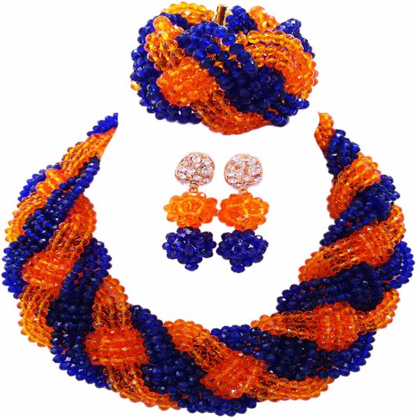 beautiful royal blue orange crystal beaded necklaces costume nigerian wedding african beads jewelry set for women 12bz17, Slivery;golden
beautiful royal blue orange crystal beaded necklaces costume nigerian wedding african beads jewelry set for women 12bz17, Slivery;golden