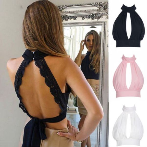 2018 new fashion summer women casual tank vest sleeveless crop hollow out shirt, White
2018 new fashion summer women casual tank vest sleeveless crop hollow out shirt, White