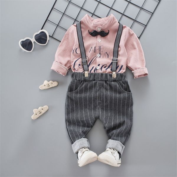 boys clothing set spring autumn kids clothes t-shirt + strap pants baby boys sport suits 2pcs clothes, White
boys clothing set spring autumn kids clothes t-shirt + strap pants baby boys sport suits 2pcs clothes, White