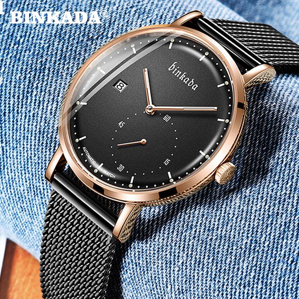 binkada skeleton mechanical watch men automatic classic rose gold mesh band mechanical wrist watches reloj hombre, Slivery;brown
binkada skeleton mechanical watch men automatic classic rose gold mesh band mechanical wrist watches reloj hombre, Slivery;brown