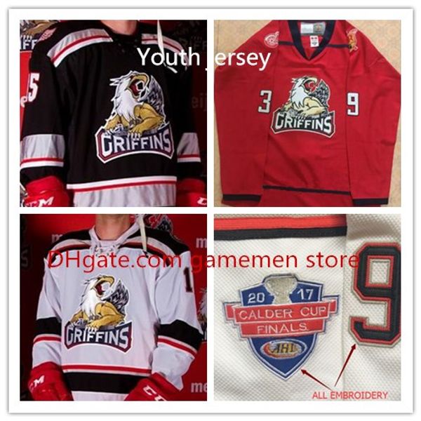 custom youth jared coreau tyler bertuzzi '17 cc finals grand rapids griffins game hockey jersey name number embroidery stitched jerseys, Black;red
custom youth jared coreau tyler bertuzzi '17 cc finals grand rapids griffins game hockey jersey name number embroidery stitched jerseys, Black;red