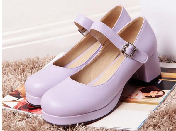 send 2018 new style korean version of round head coarse heel women single shoes, Black
send 2018 new style korean version of round head coarse heel women single shoes, Black