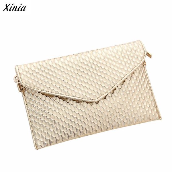 xiniu women handbag solid metallic color plaid pu leather envelope shape 26cm*16cm shoulder bag for women bolsa feminina#0
xiniu women handbag solid metallic color plaid pu leather envelope shape 26cm*16cm shoulder bag for women bolsa feminina#0