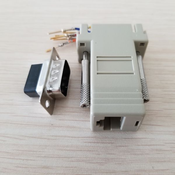 rj45 female to db9 male rs232 com port modular extender for pc diy 
rj45 female to db9 male rs232 com port modular extender for pc diy